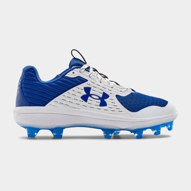 Under Armour Yard Low MT TPU - Panske Baseballová Obuv - Kráľovská Modrá/Biele